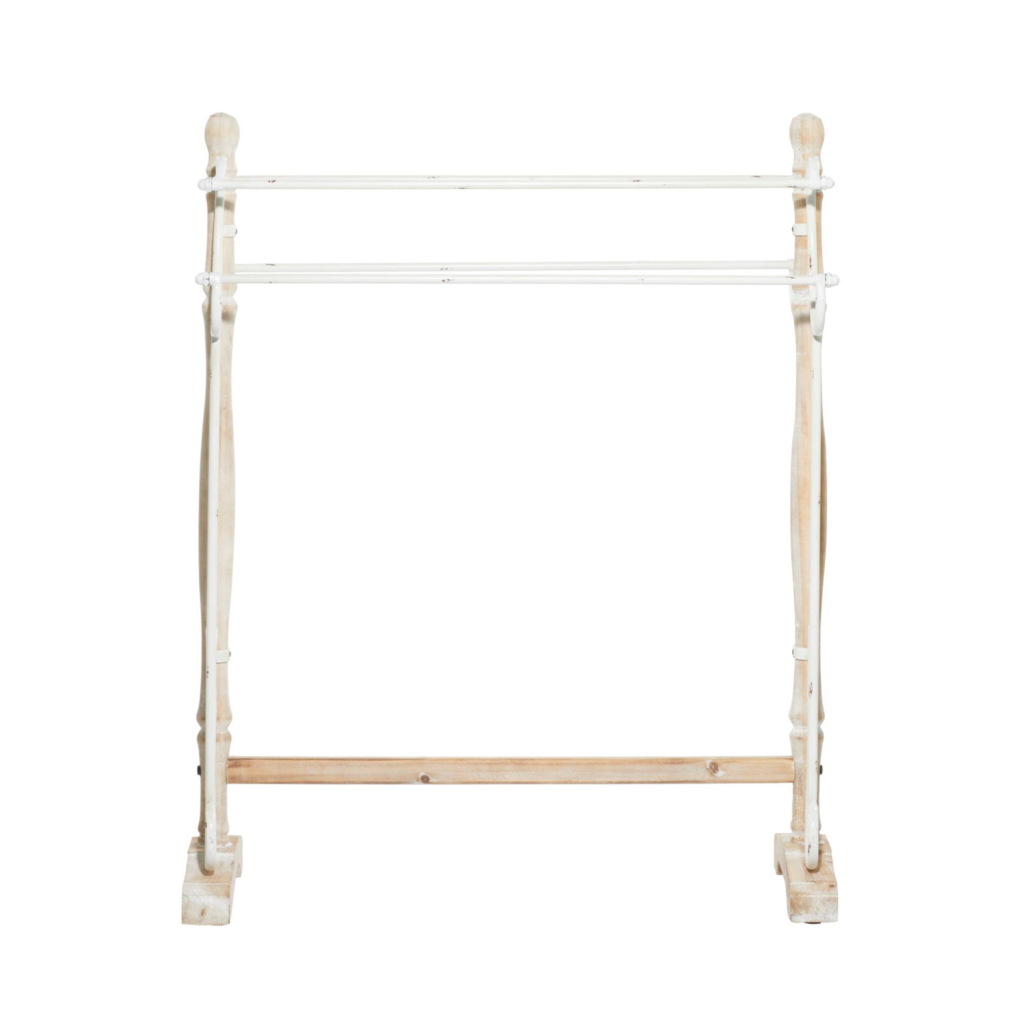 40'' Light Brown Wood Farmhouse Coat Rack
